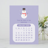 Faire-part 2025 Janvier Calendrier Motivationnel Mensuel Kawa (Debout devant)