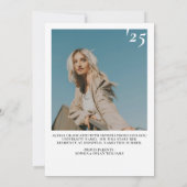 Faire-part 2025 Modern College Graduate Magazine Couverture p (Dos)