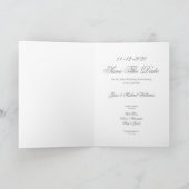 Faire-part 25e anniversaire Mariage d'argent 25 ans Jubilé (Intérieur)