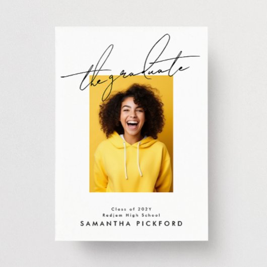 Faire-part 2 côtés Photo Lycée Le Diplômé