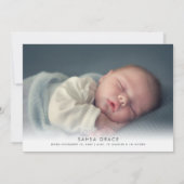 Faire-part 2 Photo Bébé Son Froid À L'Extérieur De Vacances N (Dos)