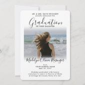 Faire-part 2 Photo Des Parents Script Simple De Remise De Dip (Dos)