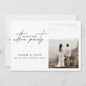 Faire-part 2 Photo Heureusement Jamais Après La Réception De  (Devant)