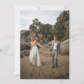 Faire-part 2-Photo Minimale 'Nous Avons Dit Oui ! ' Elopement (Dos)