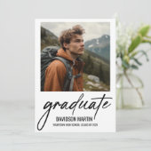 Faire-part 2 Photo Moderne Diplôme De Script (Debout devant)