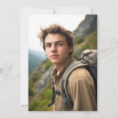 Faire-part 2 Photo Moderne Diplôme De Script (Dos)