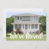 Faire-part 2 Photo Nous avons déménagé Nouvelle maison Change (Devant)