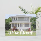Faire-part 2 Photo Nous avons déménagé Nouvelle maison Change (Debout devant)