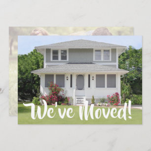 Faire-part 2 Photo Nous avons déménagé Nouvelle maison Change