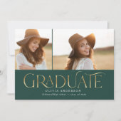 Faire-part 2e année photo arche aquarelle botanique floral (Devant)