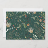 Faire-part 2e année photo arche aquarelle botanique floral (Dos)