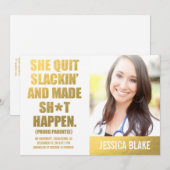 Faire-part 311 Elle Quitta Slackin' Et Fit Son Diplôme (Devant / Derrière)