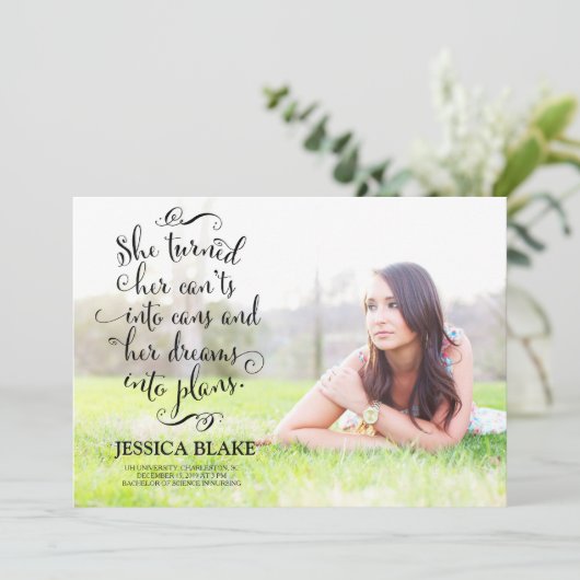 Faire-part 311 transformée ses Can'ts en boîtes Dreams Gradua (Debout devant)