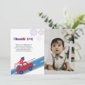 Faire-part 4 juillet anniversaire (Debout devant)