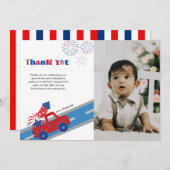 Faire-part 4 juillet anniversaire (Devant / Derrière)