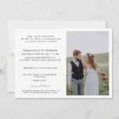 Faire-part 4 Photo Célébrez Avec Nous Réception De Mariage (Dos)