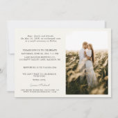 Faire-part 4 Photo Happy Ever Après Mariage de la crème de fê (Dos)