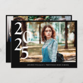 Faire-part 4 Photo modifiable (1+3) Diplôme d'études secondai (Devant / Derrière)