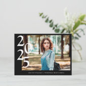 Faire-part 4 Photo modifiable (1+3) Diplôme d'études secondai (Debout devant)