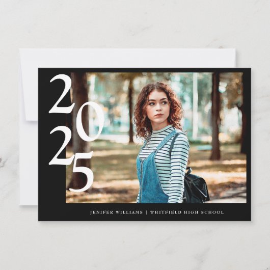 Faire-part 4 Photo modifiable (1+3) Diplôme d'études secondai (Devant)