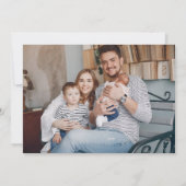 Faire-part 4 Photo Verdure Floral Or Merci bébé naissance (Dos)