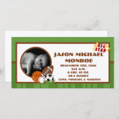 Faire-part 4x8 All Star Green Photo (Devant / Derrière)