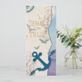 Faire-part 4x9,25 Dreams Do Come True Card pour les voyageurs (Debout devant)