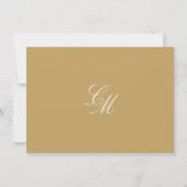 Faire-part 50e anniversaire de mariage à monogramm (Dos)
