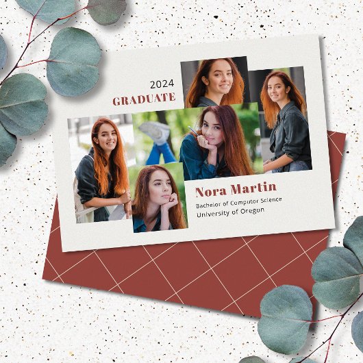 Faire-part 5 Photo College Cream Auburn