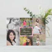 Faire-part 5x7 Chasseurs roses Camo Camoufla Senior Faire-par (Debout devant)