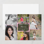 Faire-part 5x7 Chasseurs roses Camo Camoufla Senior Faire-par (Devant / Derrière)