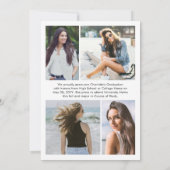 Faire-part 8 Photo Simple Modern Bold Class Year Graduation (Dos)