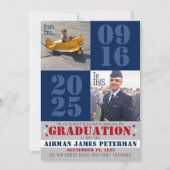 Faire-part À cette photo d'études militaires de base (Devant)