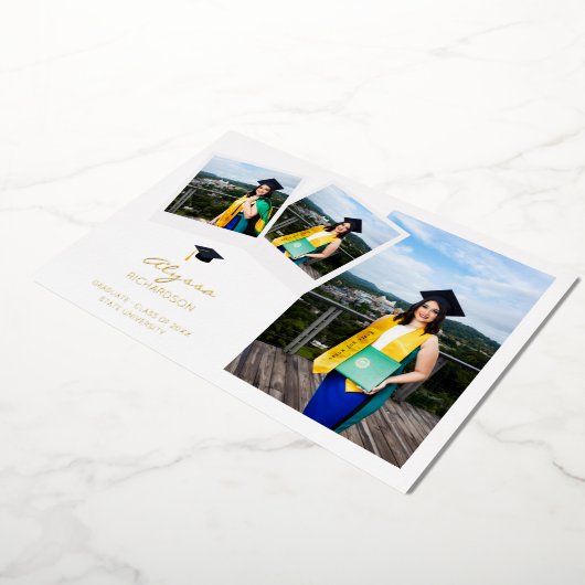 Faire-part à huile photo instantanée Multi 3 Gradu (Rotation)