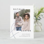 Faire-part À jamais réunis | Fiançailles photo modernes (Debout devant)