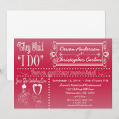 Faire-part à la craie de réception branché (Devant / Derrière)