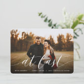 Faire-part À la Dernière | Fiançailles photo complet (Debout devant)