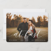 Faire-part À la Dernière | Fiançailles photo complet (Devant)