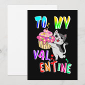 Faire-part À ma Saint Valentin (Devant / Derrière)