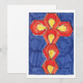 Faire-part à motif de croix (Devant / Derrière)