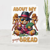 Faire-part A propos de mon pain d'épices Funny Noël urbain (Devant)