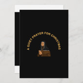 FAIRE-PART A QUIET PRAYER FOR CHRISTMAS (Devant / Derrière)