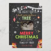 Faire-part à ultrasons de grossesse de Noël (Devant / Derrière)