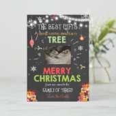 Faire-part à ultrasons de grossesse de Noël (Debout devant)