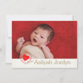 Faire-part aaliyah (Dos)