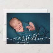Faire-part Aangepaste Fotocollage Script Voorstellen Geboorte (Devant)