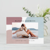 Faire-part Abstraite fête de remise des diplômes en photo pei (Debout devant)