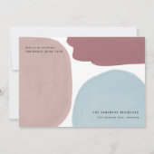 Faire-part Abstraite fête de remise des diplômes en photo pei (Dos)