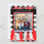 Faire-part Accueil de Noël joyeux et lumineux (Devant)