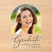 Faire-part acrylique de la photo d'arc (Recto)